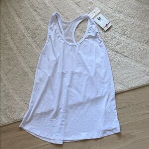 NEW- Ictive Mesh Back White Workout Tank Top